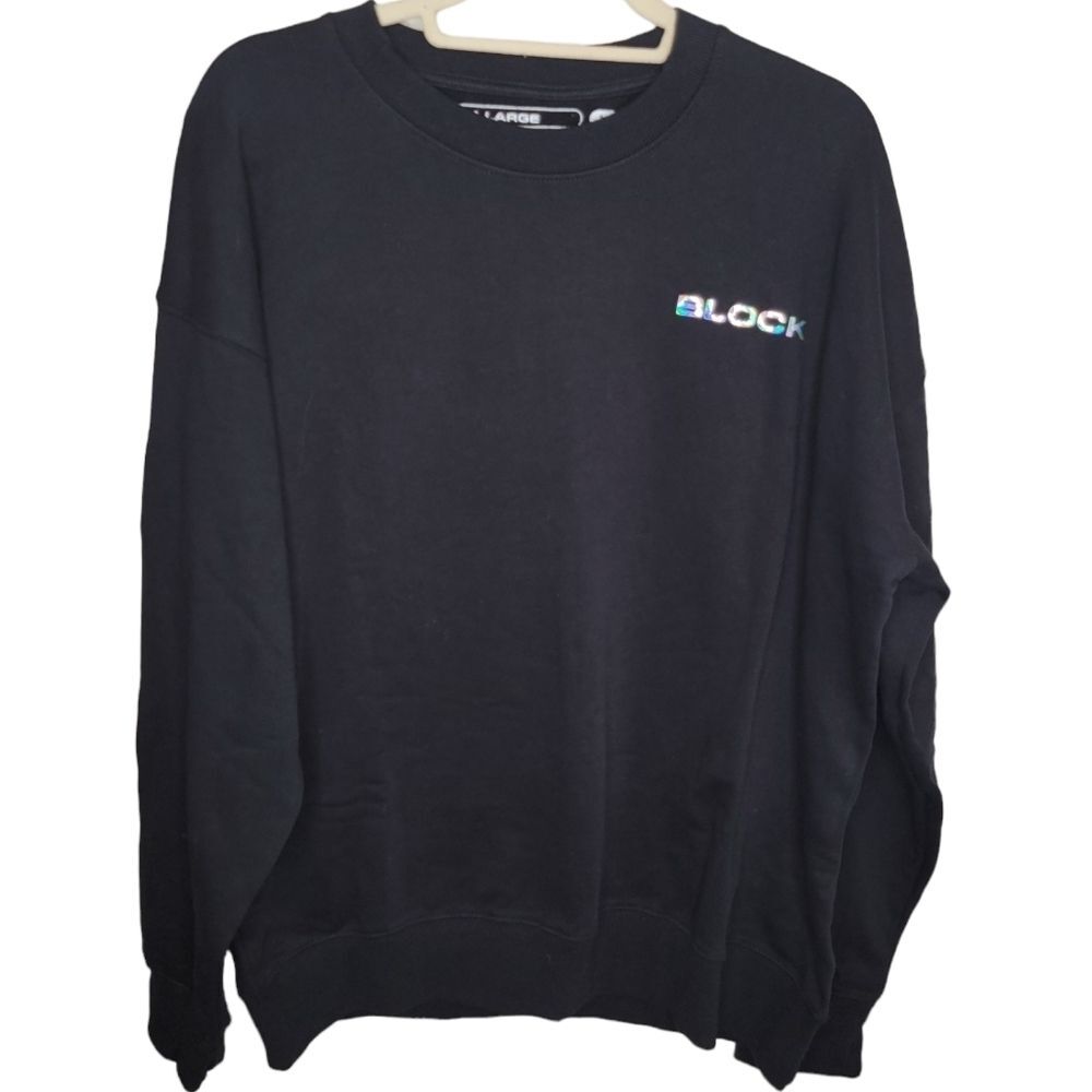 Block Inc. Nwot holographic crewneck sweatshirt size XL